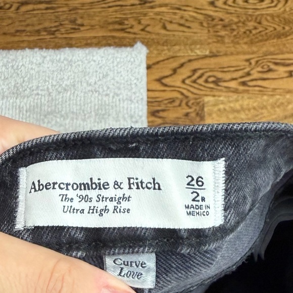 Abercrombie & Fitch High Rise Gray Jeans - Picture 3 of 3